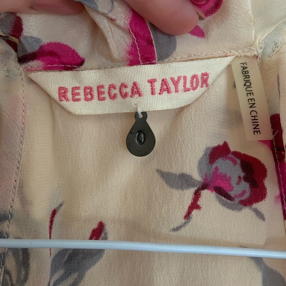 REBECCA TAYLOR Flower-print Blouse with Sequins - Picture 3 of 3